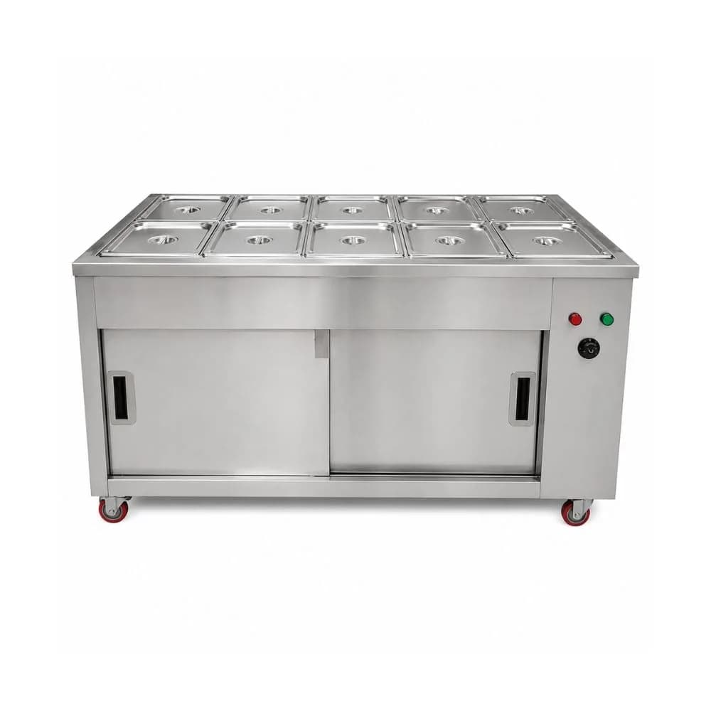 Quầy tủ giữ nóng thức ăn VinaPro Inox VP-GN10K 10 khay 2.5kW