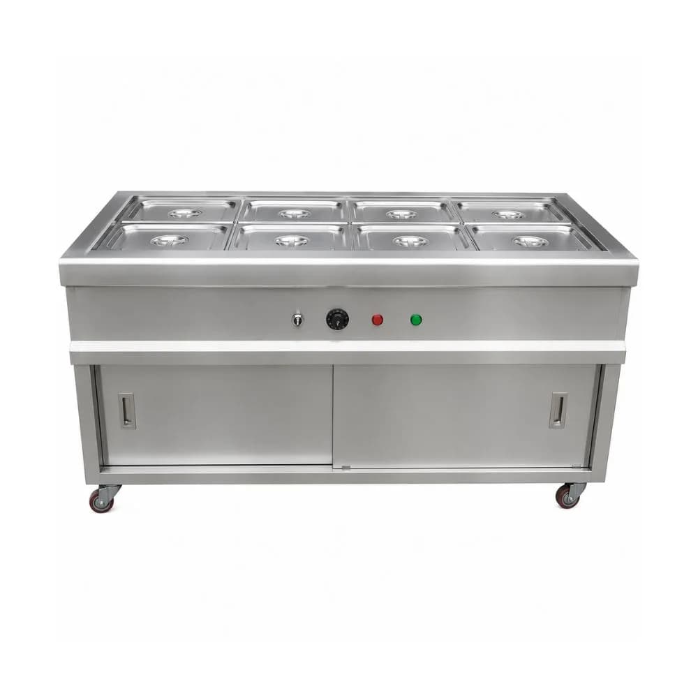 Quầy tủ giữ nóng thức ăn VinaPro Inox VP-GN8K 8 khay 2KW