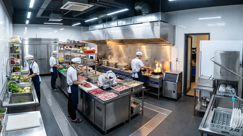Những thiết bị bếp cần thiết cho 1 nhà hàng lẩu nướng