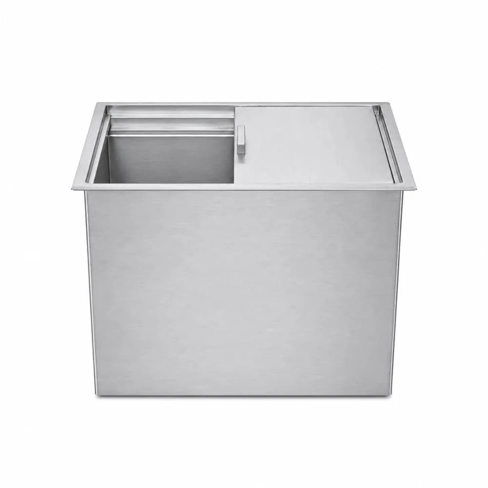 Thùng đá inox âm bàn VinaPro Inox VP-TDA1 kích thước 600x400x500 mm