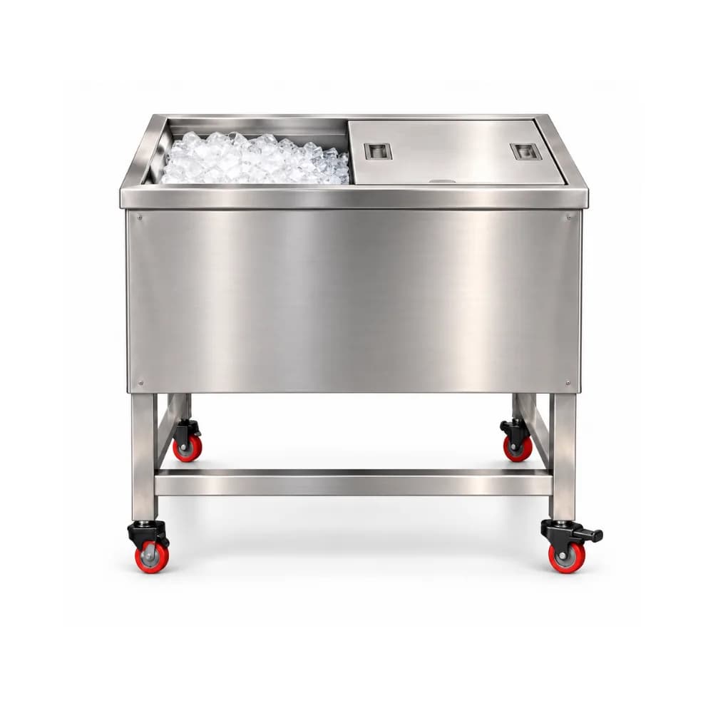 Thùng đá inox di động VinaPro Inox VP-TDD24 dung tích 80 lít