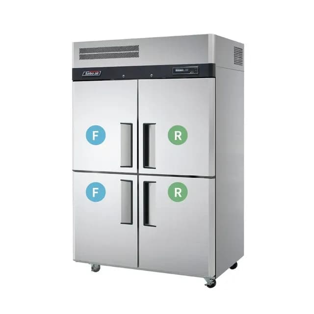 Tủ 4 cánh 1/2 đông 1/2 mát Turbo Air KRF45-4H dung tích 1152 lít