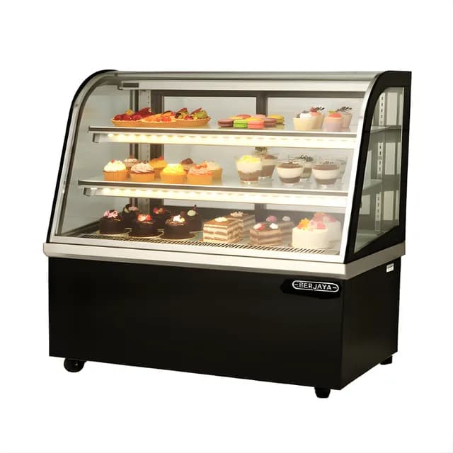Tủ bánh kem Berjaya kính cong CCS15SB13-2FB dài 1500mm