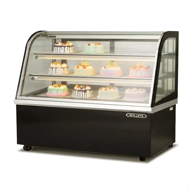Tủ bánh kem Berjaya kính cong CCS24SB13-2FB dài 2400mm 3 tầng