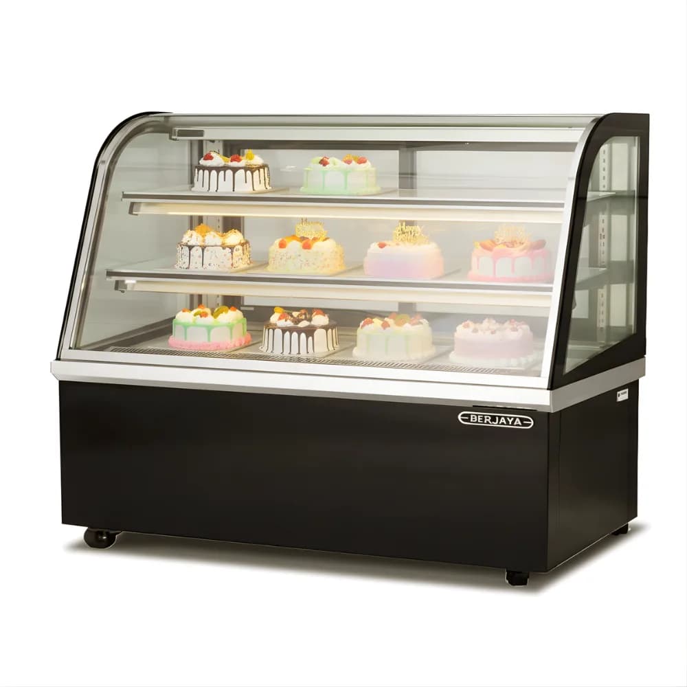 Tủ bánh kem Berjaya kính cong CCS24SB13-2FB dài 2400mm 3 tầng