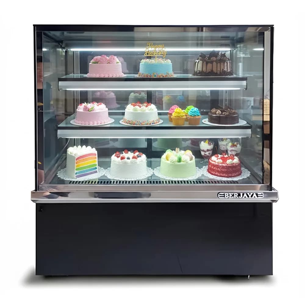Tủ bánh kem Berjaya kính vuông RCS12SB13-2FB dài 1200mm