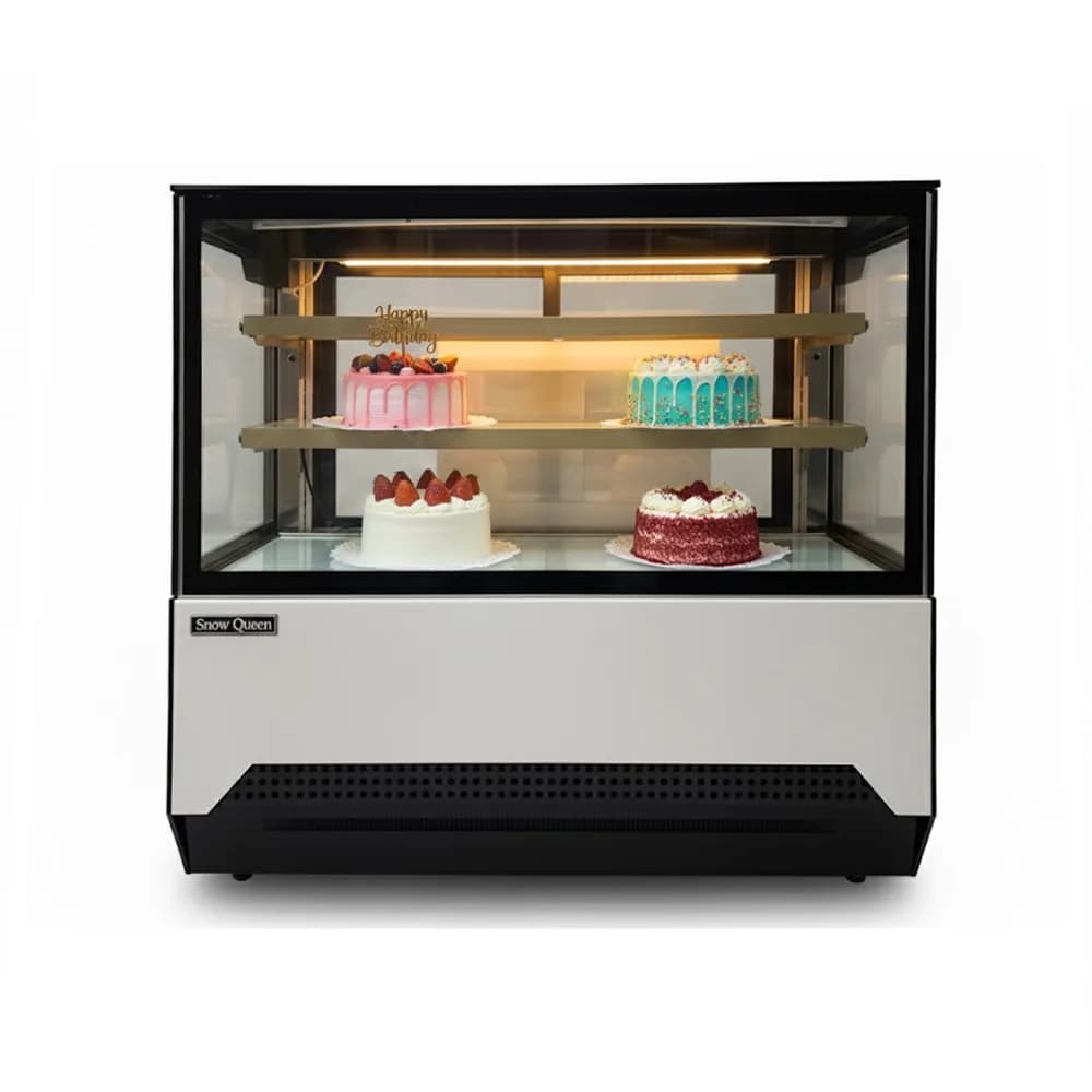 Tủ bánh kem mini để bàn kính vuông Snow Queen GB-120 dung tích 90cm