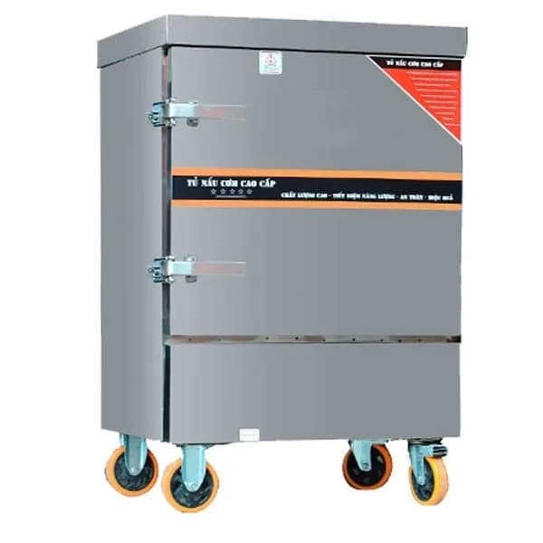 Tủ cơm điện 10 khay 30 kg gạo/mẻ công suất 10kw inox 304