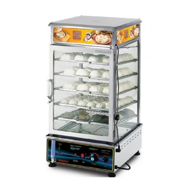 Tủ hấp bánh bao Berjaya ESM55 công suất 1130W dung tích trưng bày