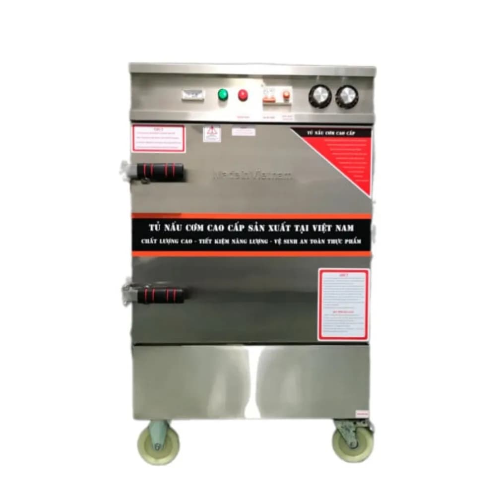 Tủ hấp cơm 8 khay dùng điện Việt Nam công suất 9kw