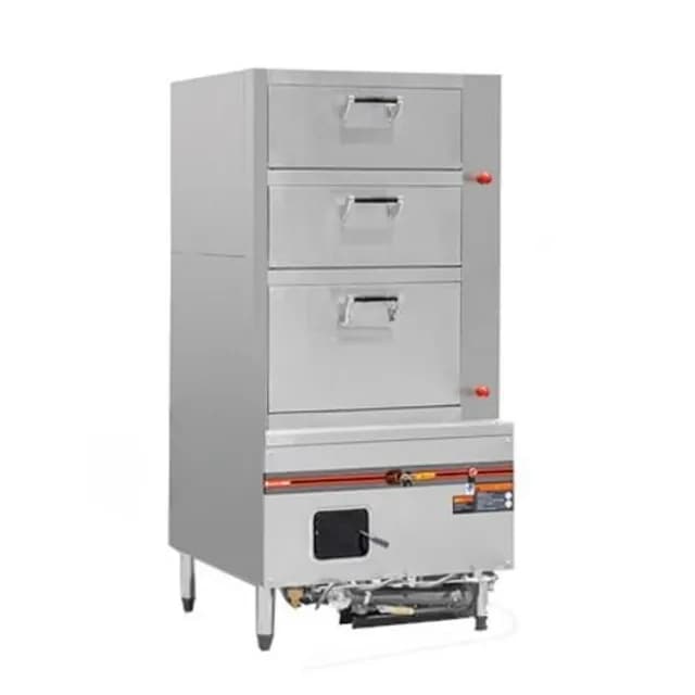 Tủ hấp hải sản 3 tầng Berjaya TC THS công suất 250W dùng gas