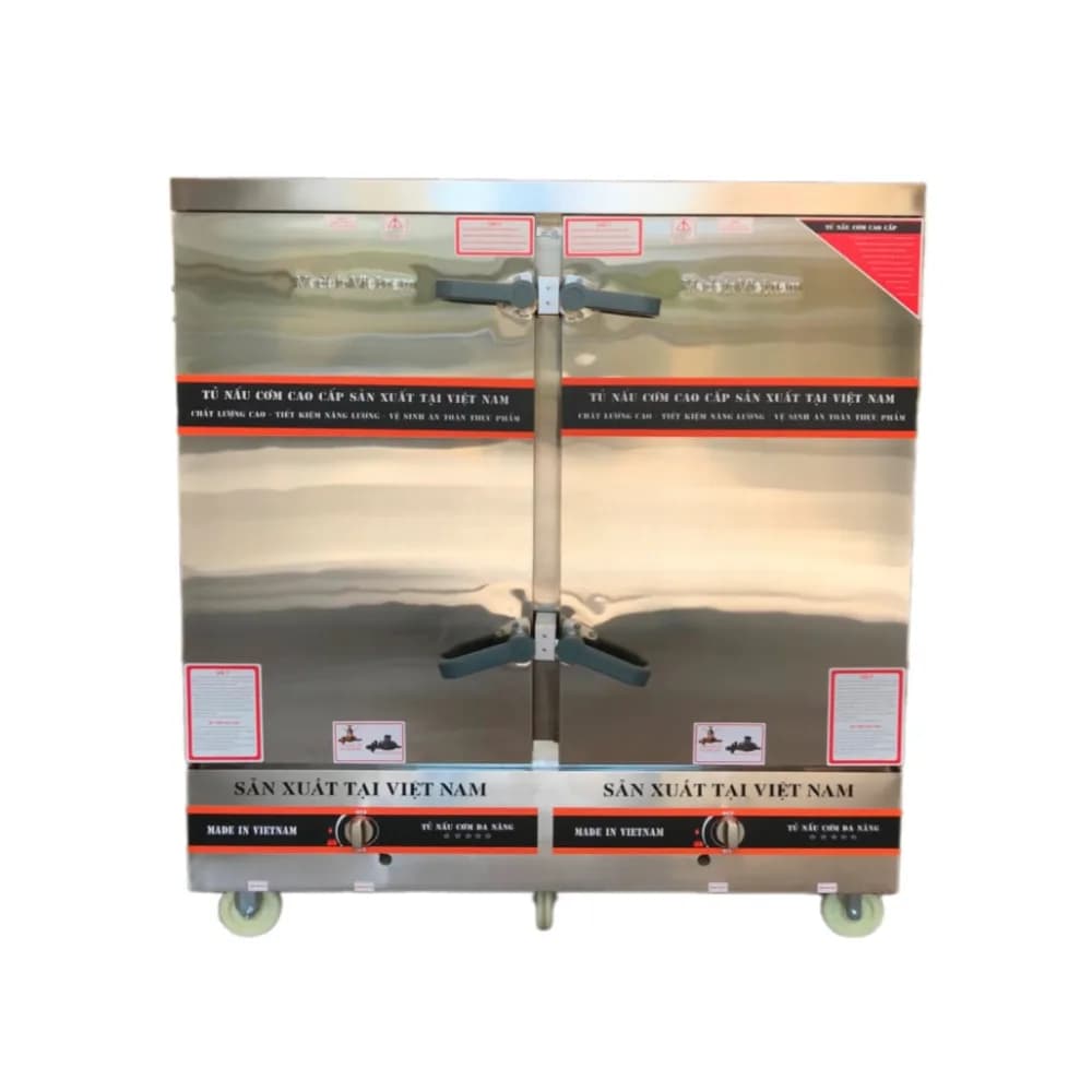 Tủ nấu cơm 24 khay dùng Gas (nấu 80~100kg gạo/lần)