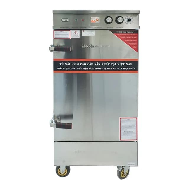 Tủ nấu cơm công nghiệp 10 khay điện 12KW 710x660x1250mm