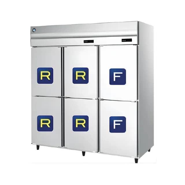 Tủ nửa đông nửa mát 6 cánh Hoshizaki HRF-188MA-S dung tích lớn