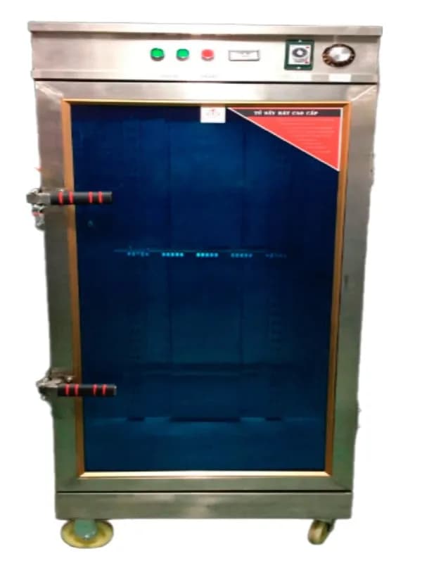 Tủ sấy bát 1 cánh kính 2 lớp inox