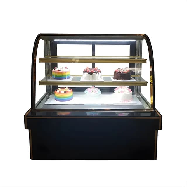 Tủ trưng bày bánh kem 3 tầng Snow Queen SNQ-12SC ngang 1,2m kính cong