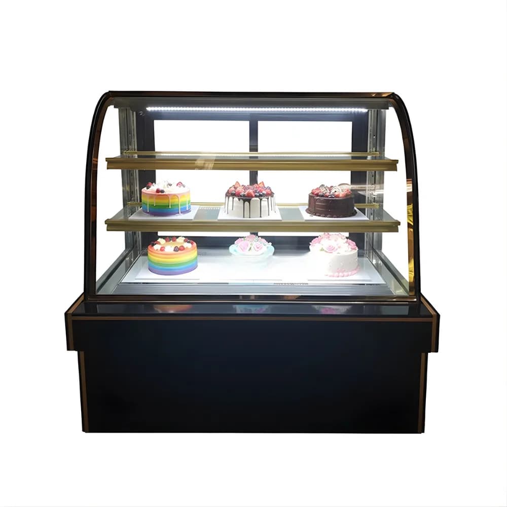 Tủ trưng bày bánh kem 3 tầng Snow Queen SNQ-12SC ngang 1,2m kính cong