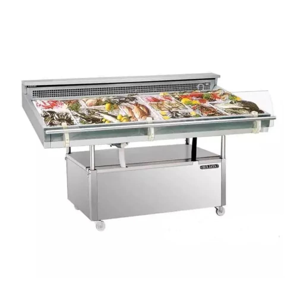 Tủ trưng bày hải sản Berjaya FDC8 dung tích 200 lít dài 2400mm