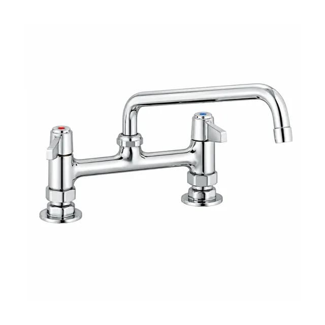 Vòi chậu rửa TS 5F-8DLX10 thân đồng mạ crom dài 254mm xoay linh hoạt