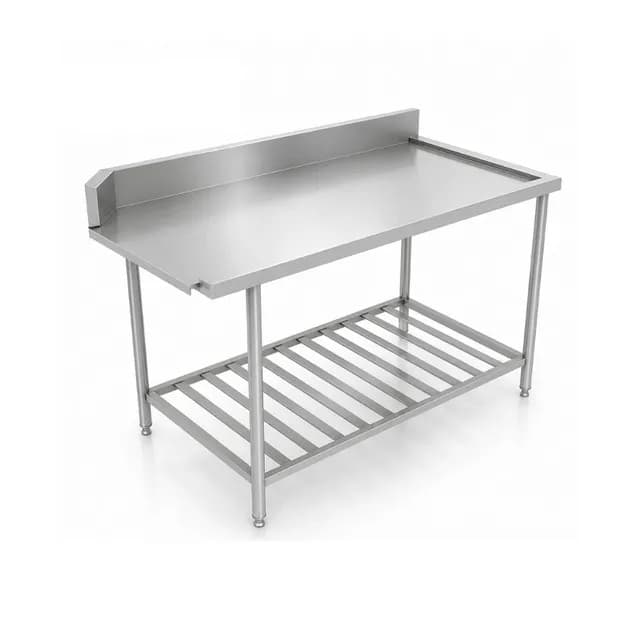 Bàn bát sạch inox VinaPro Inox VP-B2S05 có chậu rửa và lỗ xả rác