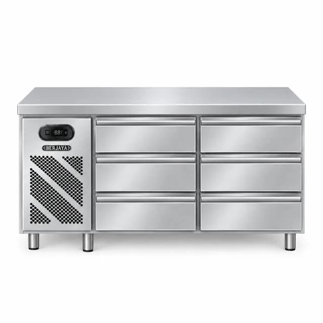 Bàn mát 6 ngăn kéo 3 tầng Berjaya 6DRC-1850-29-3R