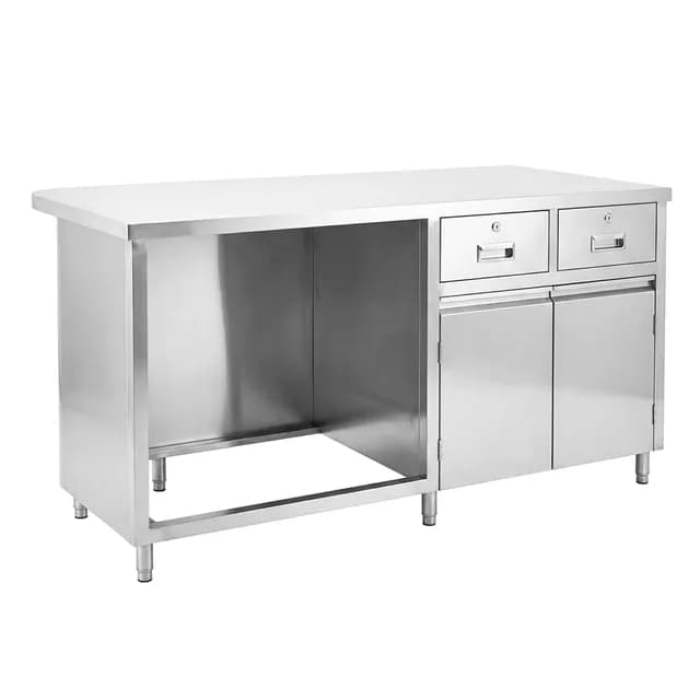 Bàn quầy pha chế inox VinaPro Inox VP-BQK002 1700x900mm có ngăn kéo