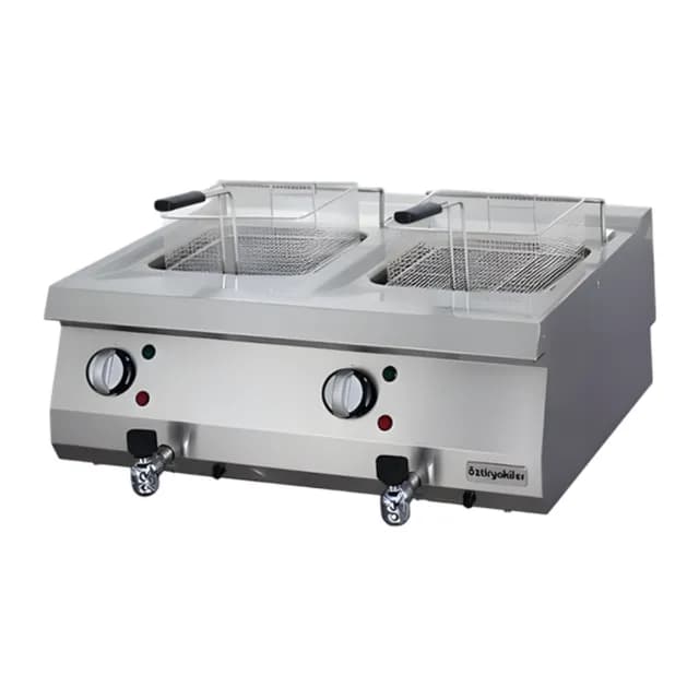 Bếp chiên nhúng điện Ozti OFEI 8070 dung tích 12 lít x 2 công suất 11 KW