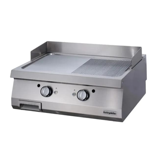 Bếp chiên nửa phẳng nửa nhám dùng điện Ozti OGE 8070 1/2 N C công suất 9kW