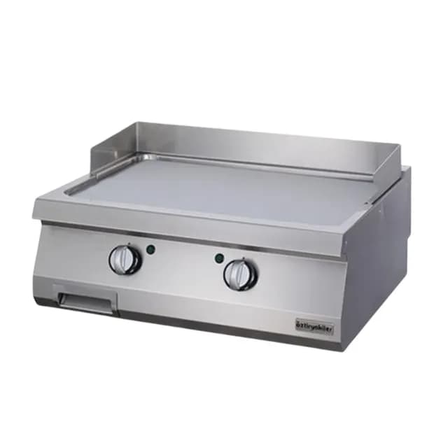 Bếp chiên phẳng đôi dùng điện Ozti OGE 8070 C bề mặt Crom 9 KW