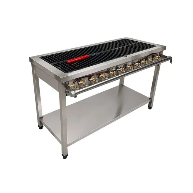 Bếp dàn công nghiệp 10 họng nhỏ VinaPro Inox BD-10N 1500mm