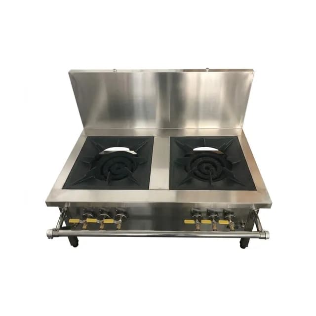 Bếp hầm công nghiệp 2 họng kiểu Hàn Quốc kích thước 1200x750x450/350 mm