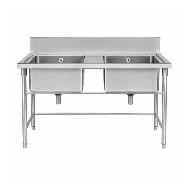 Chậu rửa đôi inox công nghiệp VP-CR02