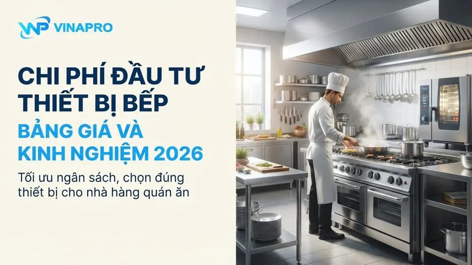 Chi Phí Đầu Tư Thiết Bị Bếp Nhà Hàng 2026: Bảng Giá Và Kinh Nghiệm Vàng