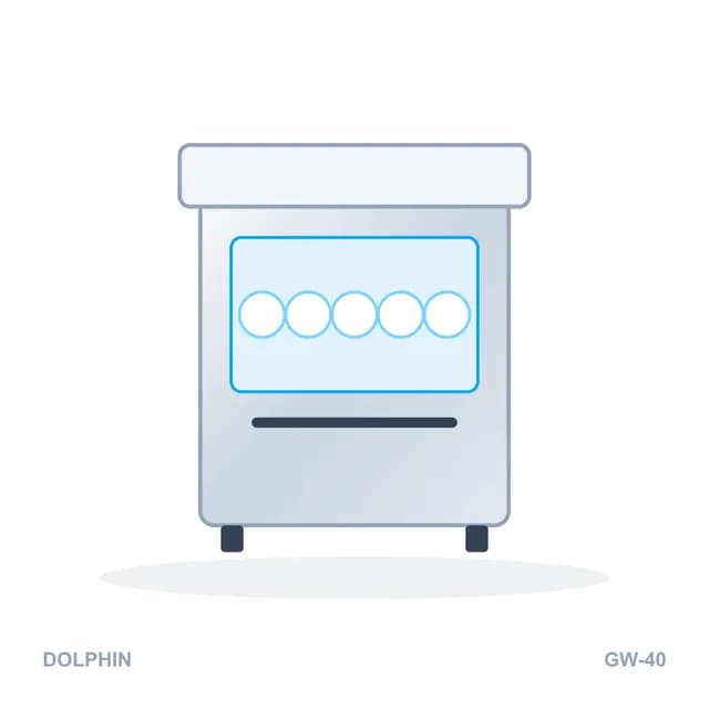 Máy rửa ly âm quầy Dolphin GW-40