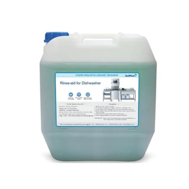Hóa chất tráng cho máy rửa chén bát công nghiệp Dolphin CLEAN 201 dung tích 18,75 lít