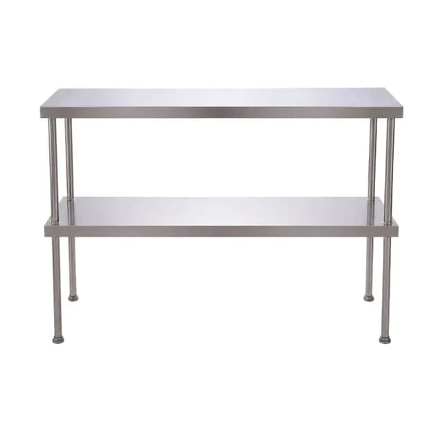 Kệ phẳng 2 tầng trên bàn VinaPro Inox VP-KP02B-2 kích thước 1500x500x750mm