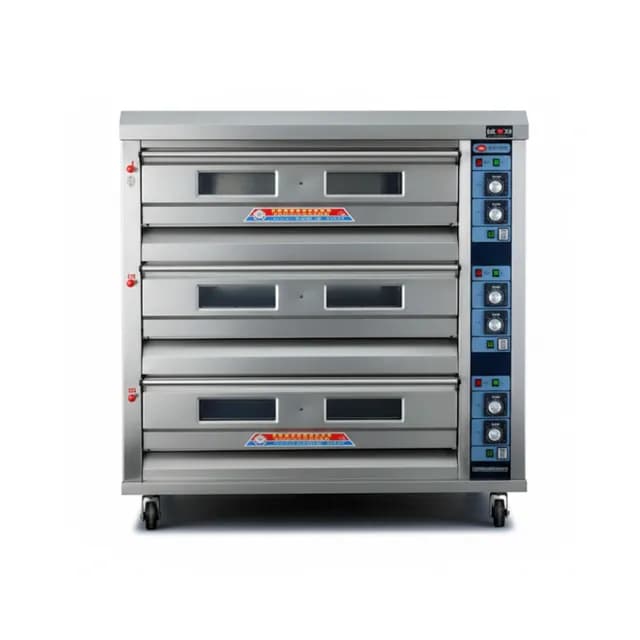 Lò nướng bánh 3 tầng 6 khay dùng điện Hongling XYF-3HP công suất 40kg/h