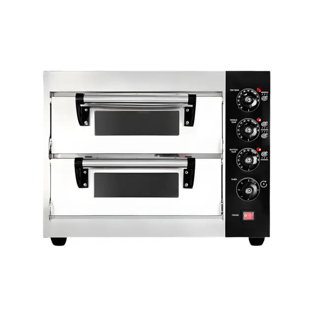 Lò nướng pizza mini 2 tầng dùng điện Hongling PZD-4040-02 3,9KW