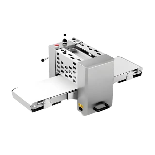 Máy cán bột 2 chiều để bàn Hongling MT400 băng tải 400mm