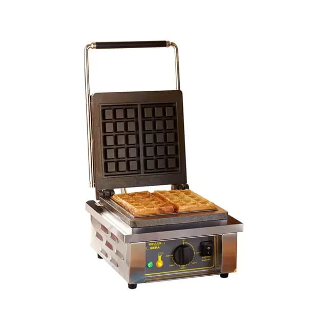 Máy làm bánh waffle đơn dạng vuông Roller Grill GES 10 công suất 1,6kW