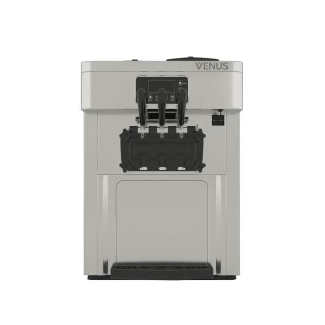 Máy làm kem tươi để bàn Venus VSC318S dung tích 2 ngăn chứa