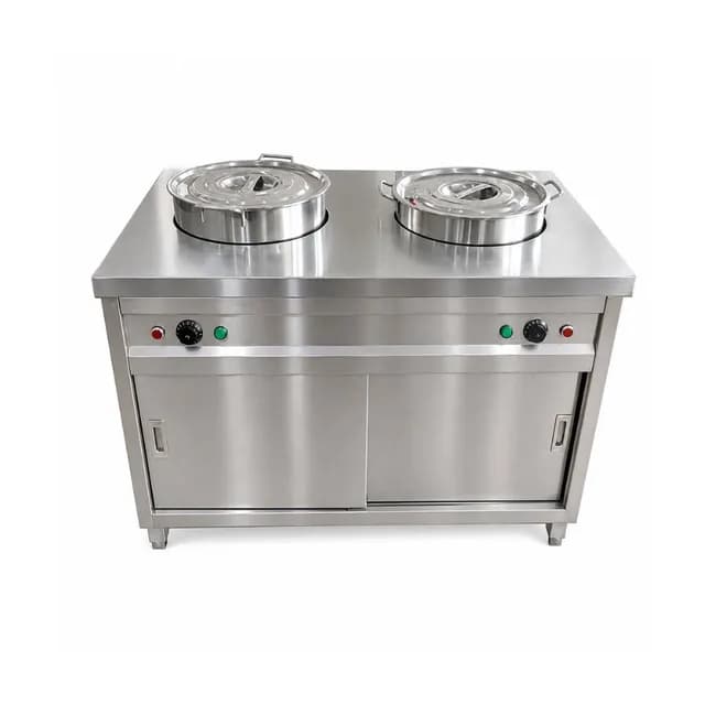 Quầy hâm nóng cơm canh VinaPro Inox VP-HN2CC dung tích 50 lít