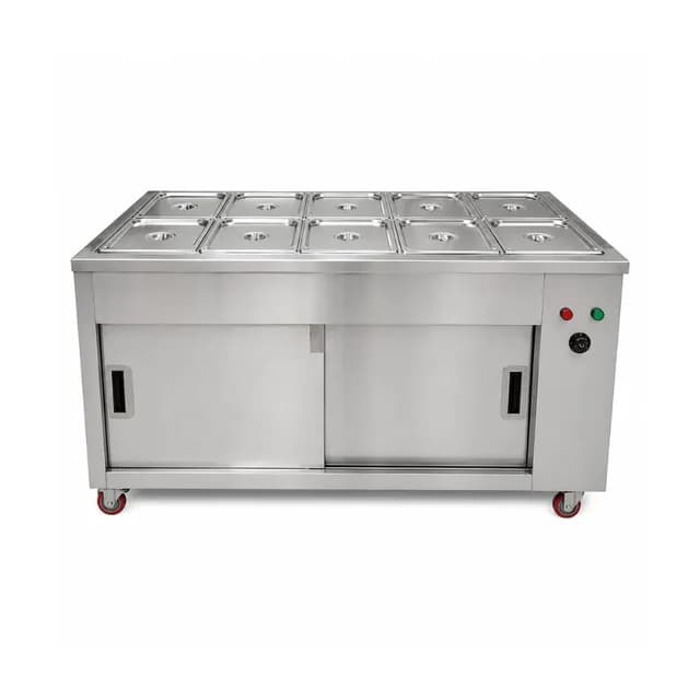 Quầy tủ giữ nóng thức ăn VinaPro Inox VP-GN10K 10 khay 2.5kW