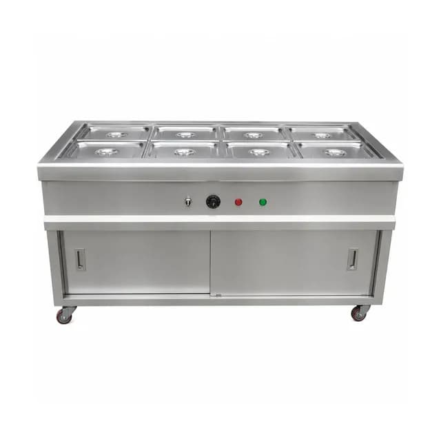Quầy tủ giữ nóng thức ăn VinaPro Inox VP-GN8K 8 khay 2KW