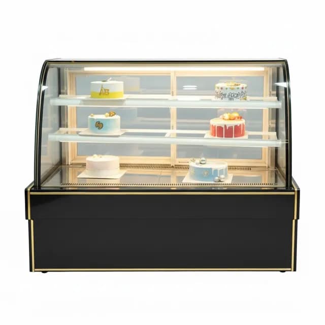 Tủ bánh kem 3 tầng kính cong 1m5 công suất 720W